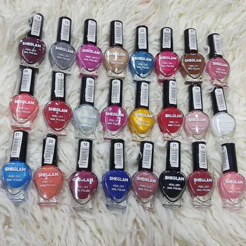 sheglam peel off pack of 24pcs
