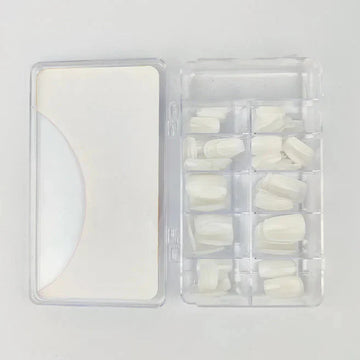 Milky White Artificial Nails (Pack Of 100)